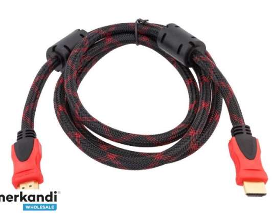 HD32 HDMI-HDMI GOLD CABLE 1.5M BRAID FIL