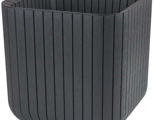 Keter Cube Wood Planter M anthracite