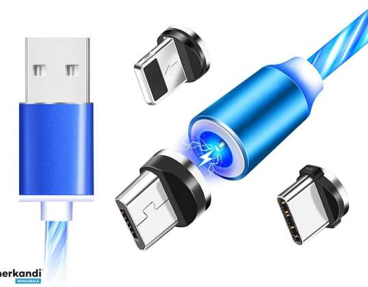 KK21S MAGNETICKÝ KABEL 3 v 1 LED