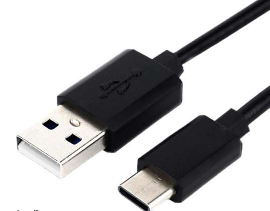 KK21T USB TYPE-C KAAPELI 1M MUSTA