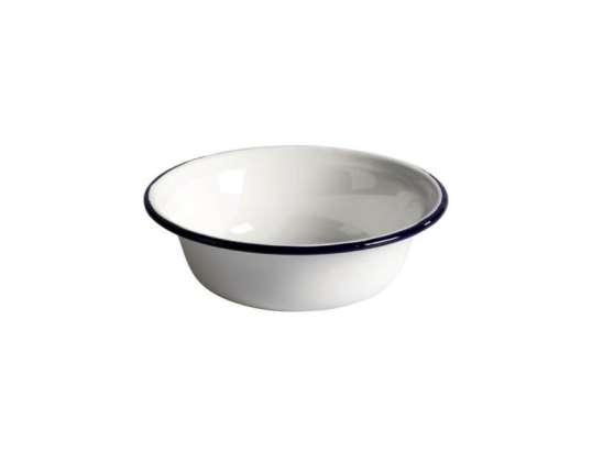 Rosberg R54524A16, Enamel bowl 16x5сm., White