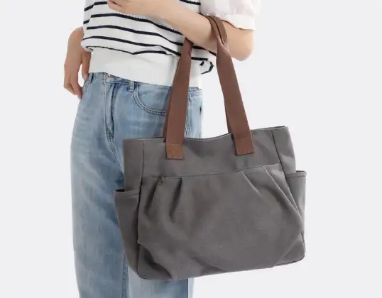 Bolso de lona de hombro Tote de moda, 5 colores están disponibles