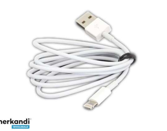 PKU23 KABEL TIL IPHONE 8 9 X 11 IPAD 1M