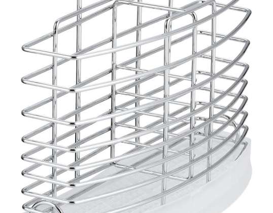 Rosberg R53003D, Cutlery holder 20.7 х 9.5 х 15.2 cm, Chrome