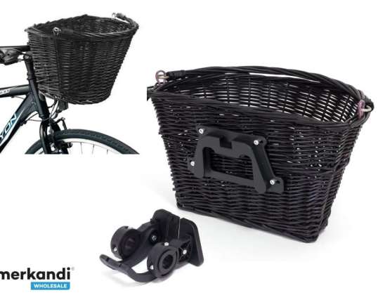 RW13B RIETEN MAND VOOR FIETSEN ZWART20kg