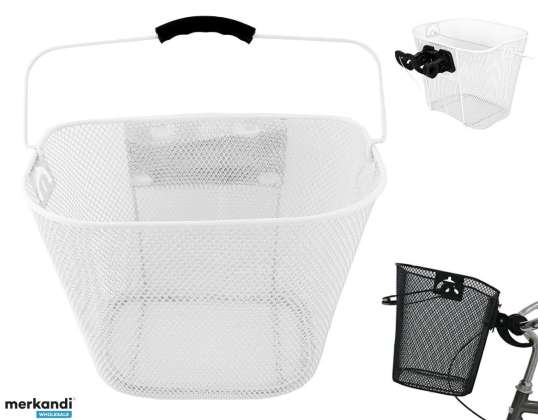 RW15B PANIER DE VÉLO EN MÉTAL BLANC