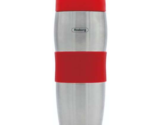 Rosberg R52011C, Stainless steel vacuum flask, 0.380l., Red
