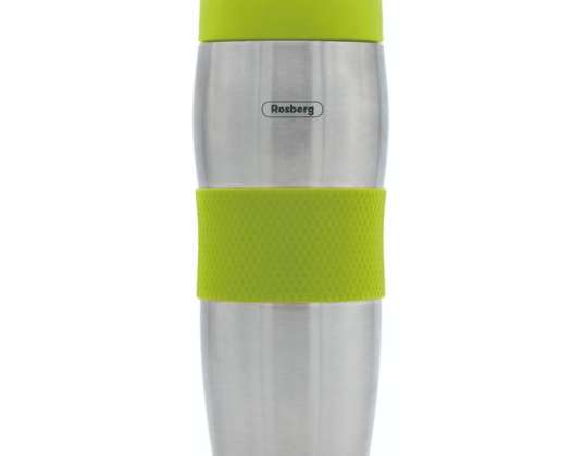 Rosberg R52011C, Stainless steel vacuum flask, 0.380l., Green