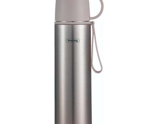 Rosberg R52010F, Stainless Steel Vacuum Flask, 0.5l., Grey