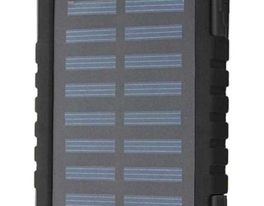 US14 Solar Powerbank 5000mAh oplader med indbygget lommelygte