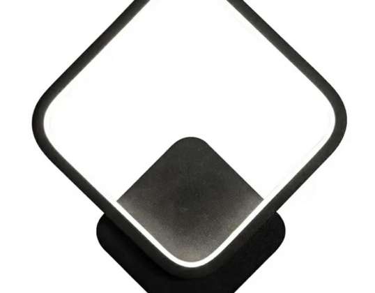 ZD113A LED WANDLEUCHTE 12W 20x23CM SCHWARZ