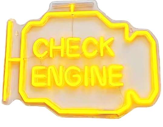 ZD135 CHECK ENGINE NEON LED 30x22