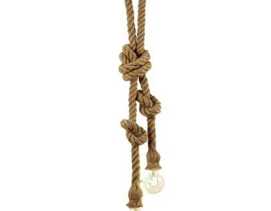 ZD151A DECKENLEUCHTE E27 JUTE CORD
