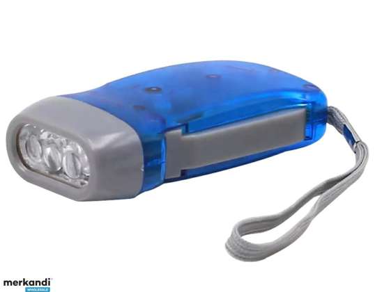 ZD42A DYNAMO KINETIC FLASHLIGHT 3LED