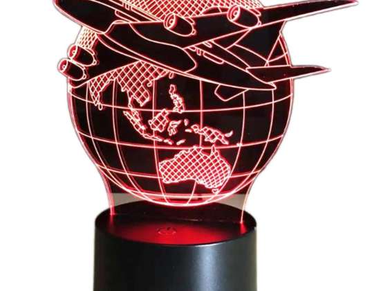 ZD98D AVIÃO LUZ NOTURNA LED 3D