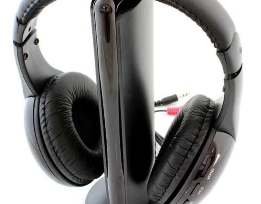 ZS7A WIRELESS 5 IN1 SLUŠALKE - Brezžične slušalke, Vgrajene v mikrofon, FM Radio, funkcija spremljanja, Omrežni klepet