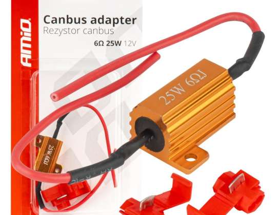 Canbus motstandsmotstand for 6 LED-pærer? 25W Amio 04092