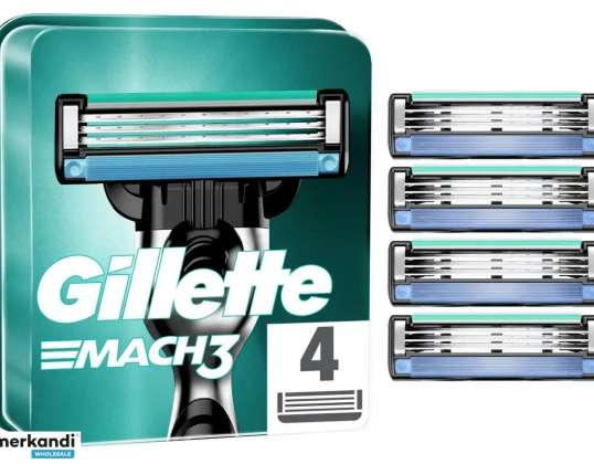 Gillette Mach3 Turbo – 4 cserepenge (Mach3 nyélhez)