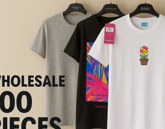 Wholesale Lot – Unisex T-Shirts (Love Island &amp;amp; Bona) – Brand New