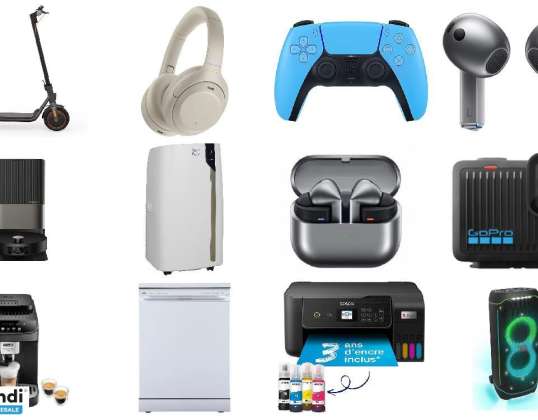 Lot de 203 unités d&#039;électroménager et high tech   Occasion fonction...