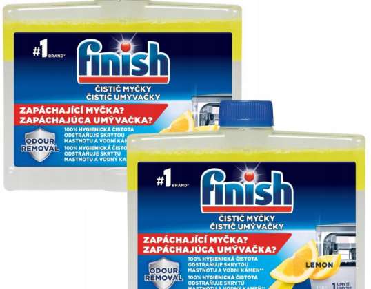 FINISH PŁYN DO CZYSZCZENIA ZMYWARKI 2x250ml REGULAR, LEMON
