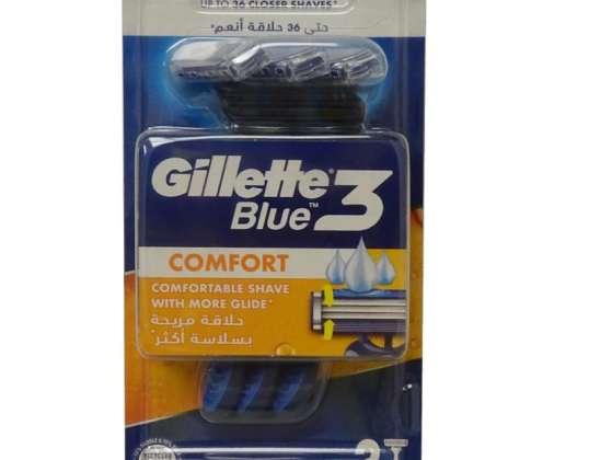 Britvica Gillette Blue 3 3 u. Udobna miniškatla.