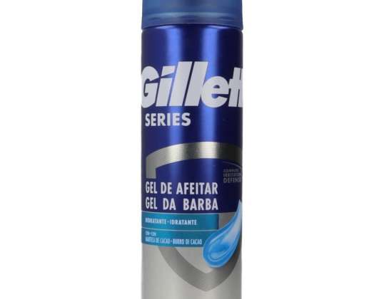 Gillette Series Feuchtigkeitsspendendes Rasiergel 200 ml – Dreifache Wirkung