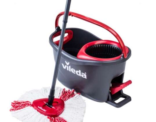 Wischmopp Set mit drehbarem Kopf Vileda Easy Wring and Clean Turbo