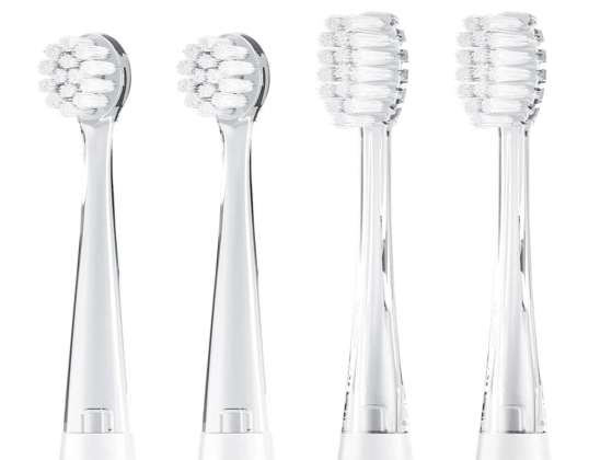 Vervangende borstelset voor SG 513 SEAGO 4 stuks transparante kleur SG 513 Refill
