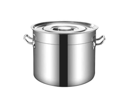 Rosberg R51211C35S, Soup barrel with cover, 35 сm*23 cm, 22 L, Stainless steel