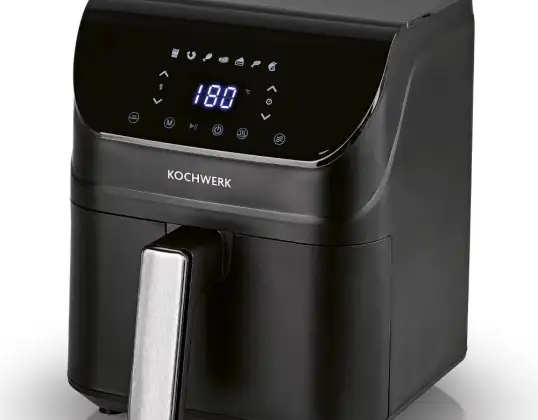 Varmluftsfrityrkoker, Airfryer, Kochwerk 4L, A+B Ware, topp TILBUD