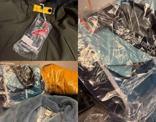 20 € – Kalan stok, karışım paletleri, özel ürünler, paletli mallar, ikinci el, A malları, B malları, iadeler, kışlık ceketler kadın/erkek, kg toptan satış