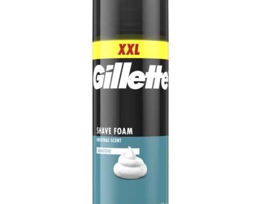 Gillette Sensitive Skin skūšanās putas 400 ml – īpaši jutīgai ādai