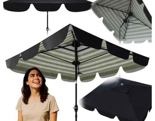 INKLAPBARE TUINPARASOL 2x2m MET SLINGER CARRUZZO PREMIUM STALEN FRAME HOEKVERSTELLING