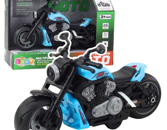 NEL 23129 Batteriebetriebene Spielzeug-Motorrad-Antriebslichter klingen blau