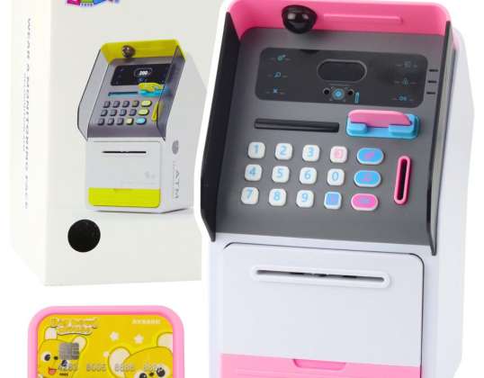 Geldautomat Safe Sparschwein PIN-Code Geldautomatenkarte Rosa