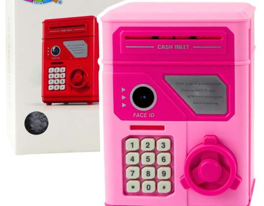 Elektronischer Safe Geldautomat Pin Sparschwein für Kinder Rosa
