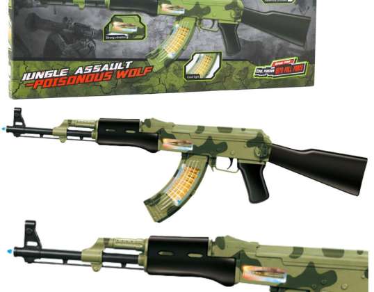 Military Rifle Camo Vibration Lights Sounds 70cm