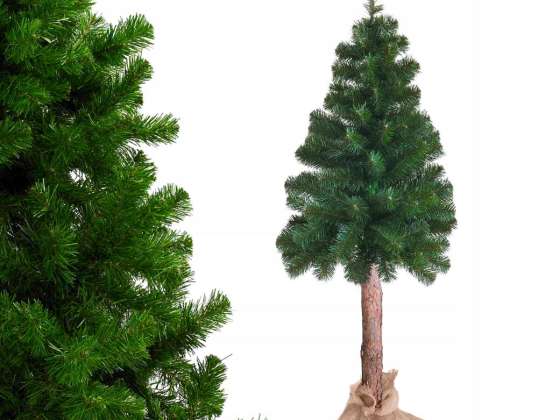 JOULUKUUSI RUNGOLLA VIHREÄ MÄNTY 220 CM - JOULUSESONKI - VAIN TUKKUMYYNTI - Tuottaja