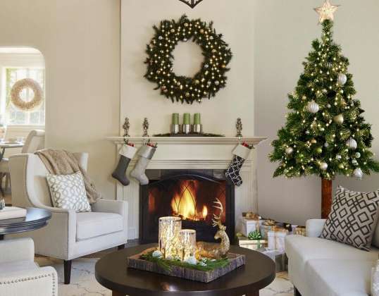 CHRISTMAS TREE ON A TRUNK GREEN PINE 160 CM - CHRISTMAS SEASON - ONLY WHOLESALE - Producer