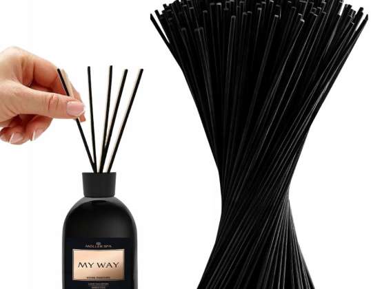 SYNTHETIC STICKS FOR AROMA DIFFUSERS BLACK 22cm x4mm 1000pcs 1 g or 1.3g