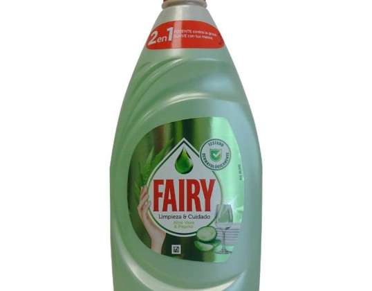 Fairy vaatwasvloeistof 820 ml. Aloë vera &amp; komkommer.