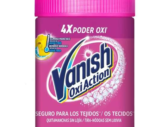 Vanish Oxi Action Pink 650 g | Stain Remover Powder | Effective in Whites and Colors | Wholesaler