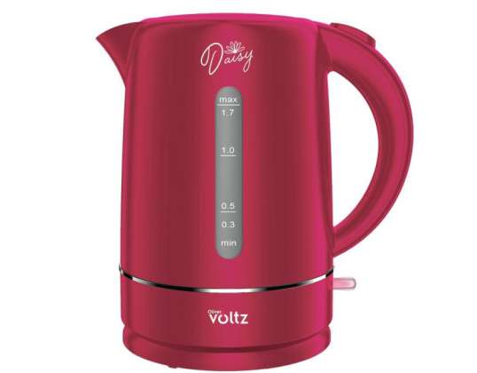 Oliver Voltz Daisy OV51230W, Electric kettle, 2200W, Capacity: 1,7 l, Red