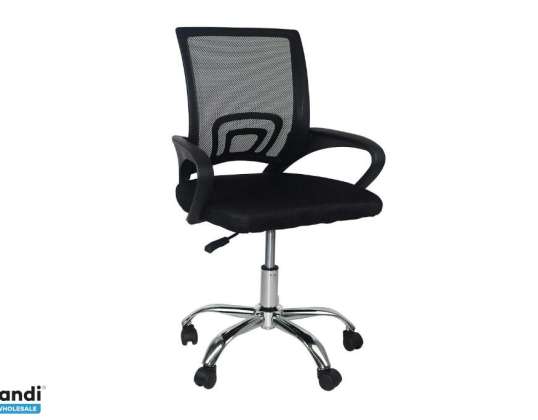 Classic Skrivebordsstol med hjul 95x65x52cm farve sort, ergonomisk