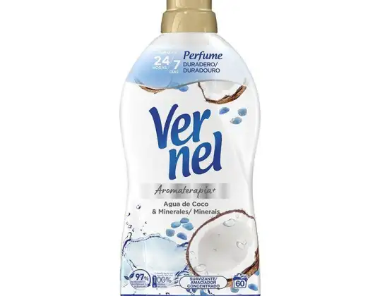 Vernel koncentrēts mīkstinātājs 1.08 l aromterapijas kokosrieksts | 60 devas maiguma un eksotisku smaržu | Vairumtirgotājs