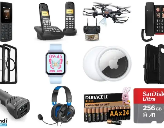 Lot de 250 unités d&#039;appareils électronique et high tech   Retour cl...