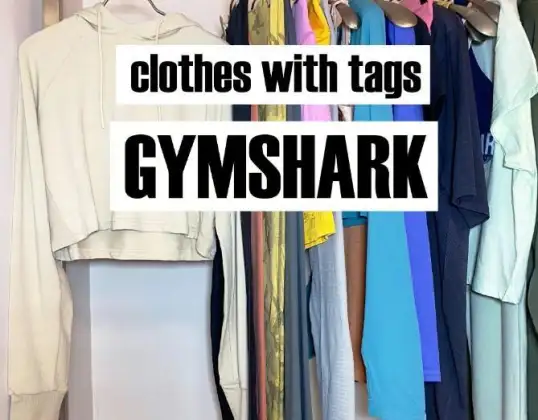 Gymshark Clothing New with Original Box Women's &amp; Men's Mixed Assortment of 85 pieces.