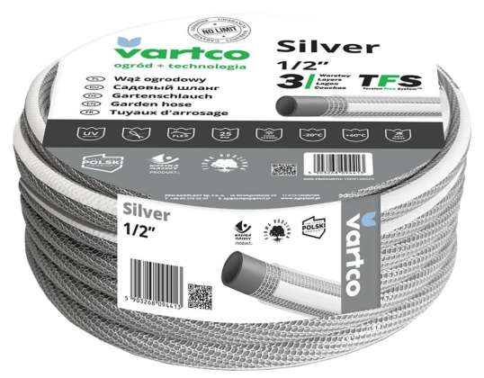 Mangueira de jardim Vartco Prata TFS 1/2&quot; 20m