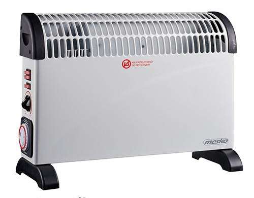 MS 7741 blanc Convecteur chauffant avec minuterie et alimentation turbo